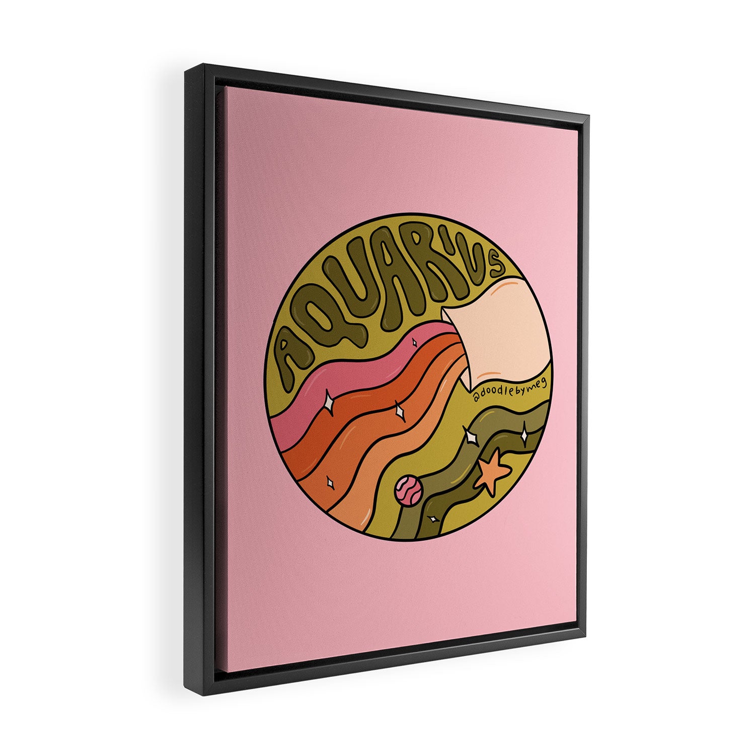 2020 Aquarius Framed Canvas Print Gallery Image 2
