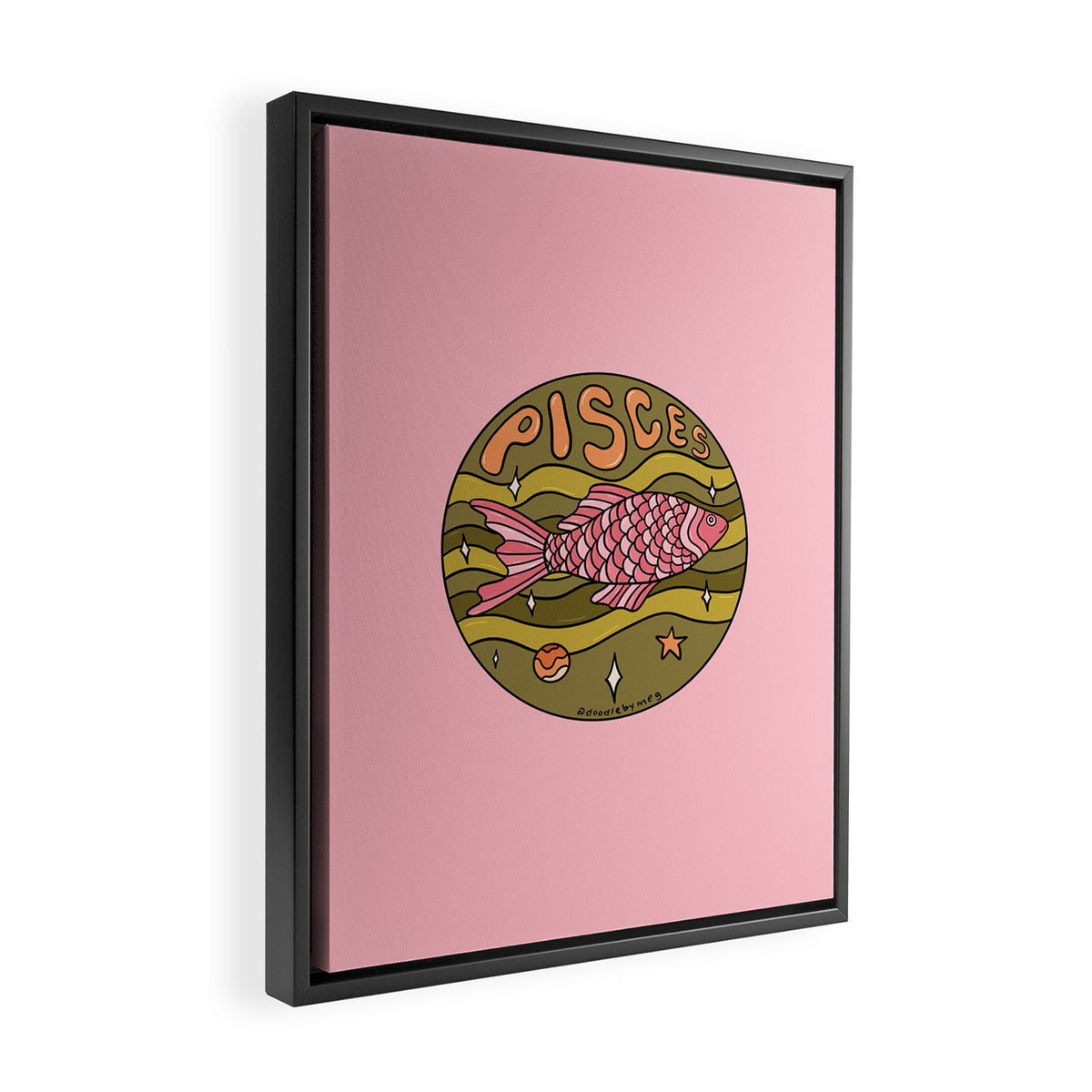 2020 Pisces Framed Canvas Print Gallery Image 2