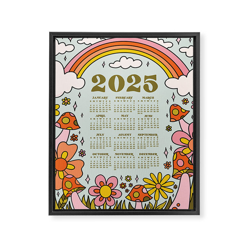 2025 Calendar Framed Canvas Print Gallery Image 6