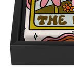 21. World Tarot Mushroom Framed Canvas Print Gallery Image 3