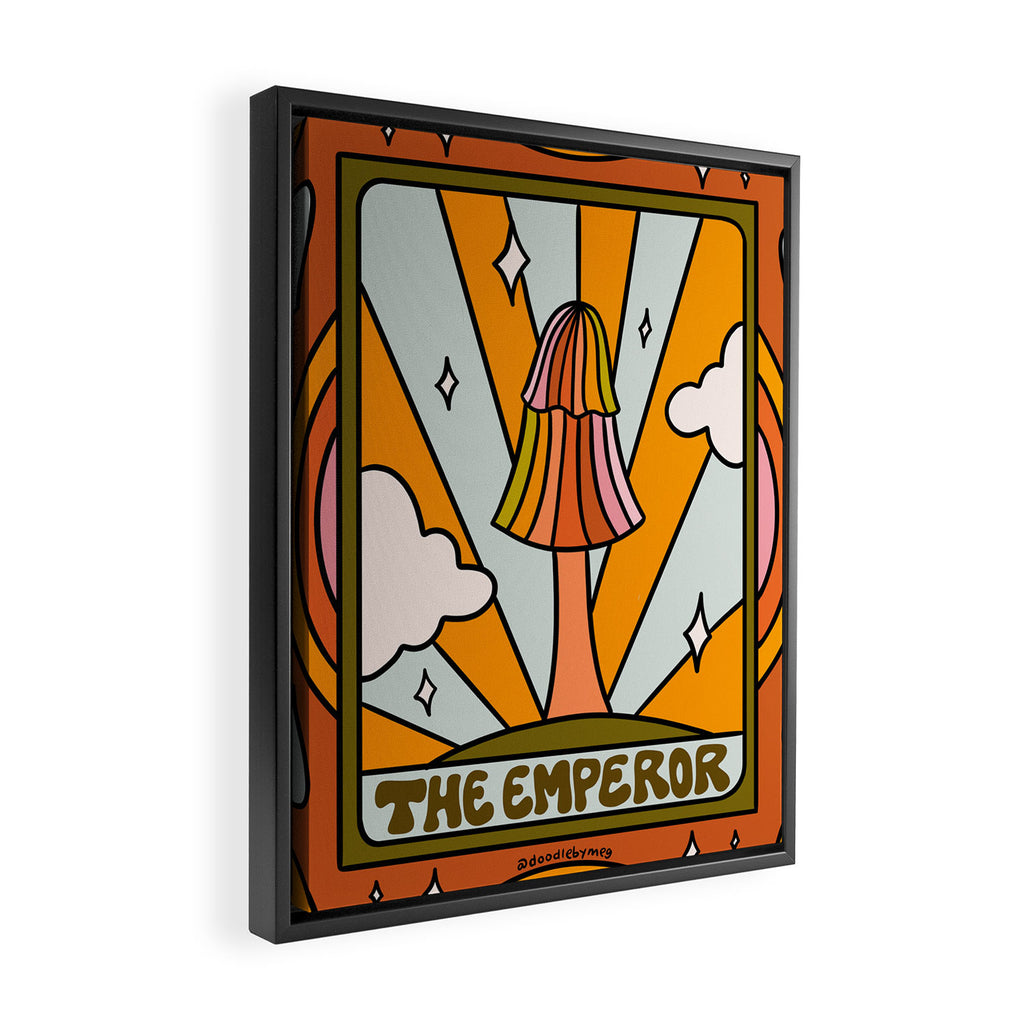 3. The Emperor Mushroom Framed Canvas Print Gallery Image 2