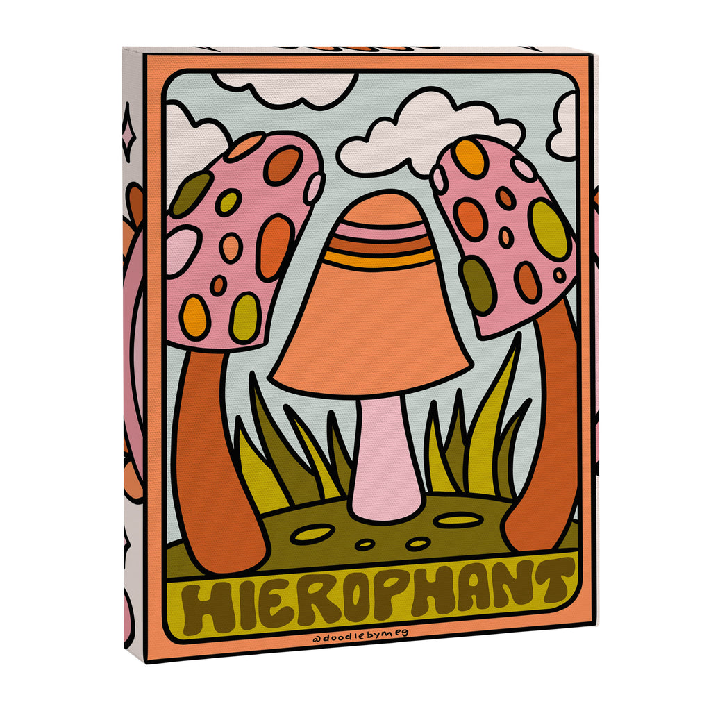 5. The Hierophant Mushroom Canvas Print Gallery Image 8