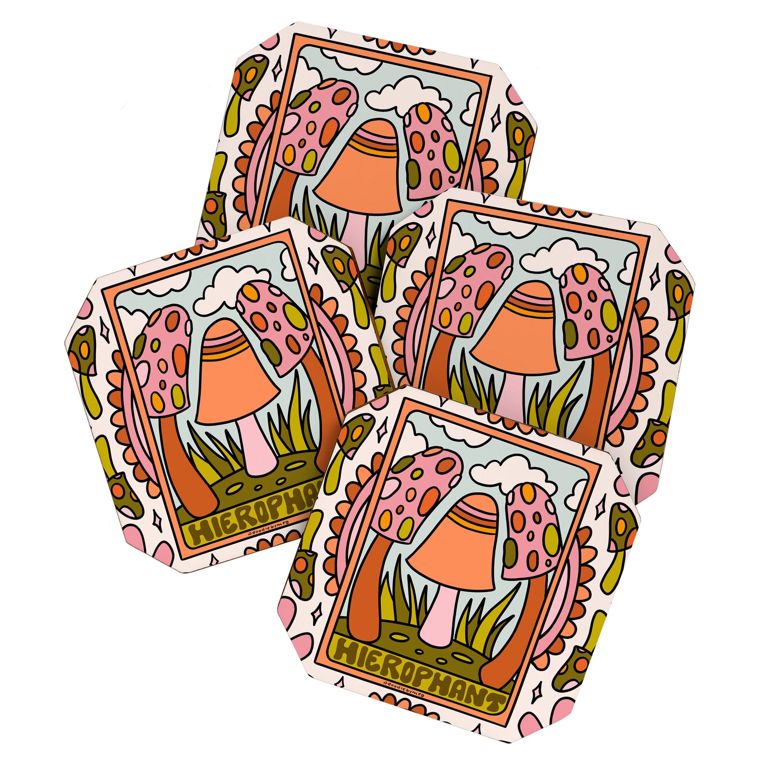 5. The Hierophant Mushroom Coaster Gallery Image 1