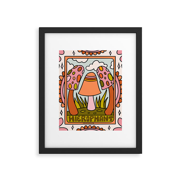 5. The Hierophant Mushroom Framed Art Print Gallery Image 1