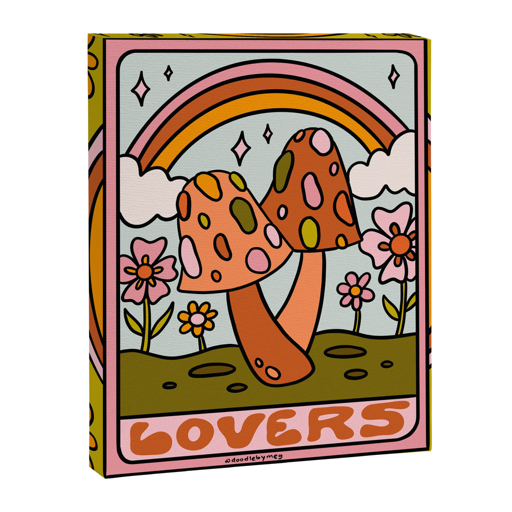 6. The Lovers Mushroom Canvas Print Gallery Image 8