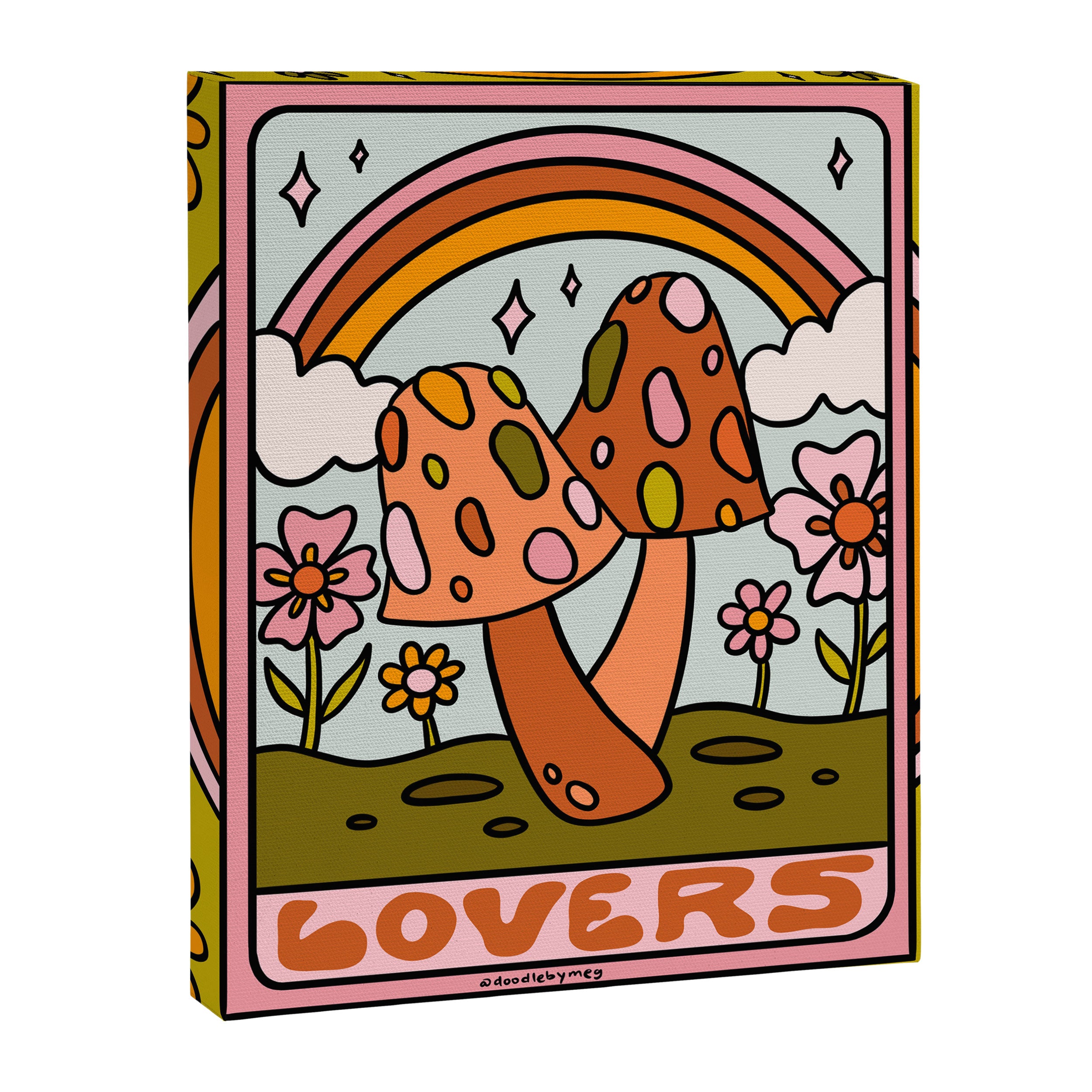 6. The Lovers Mushroom Canvas Print Gallery Image 8