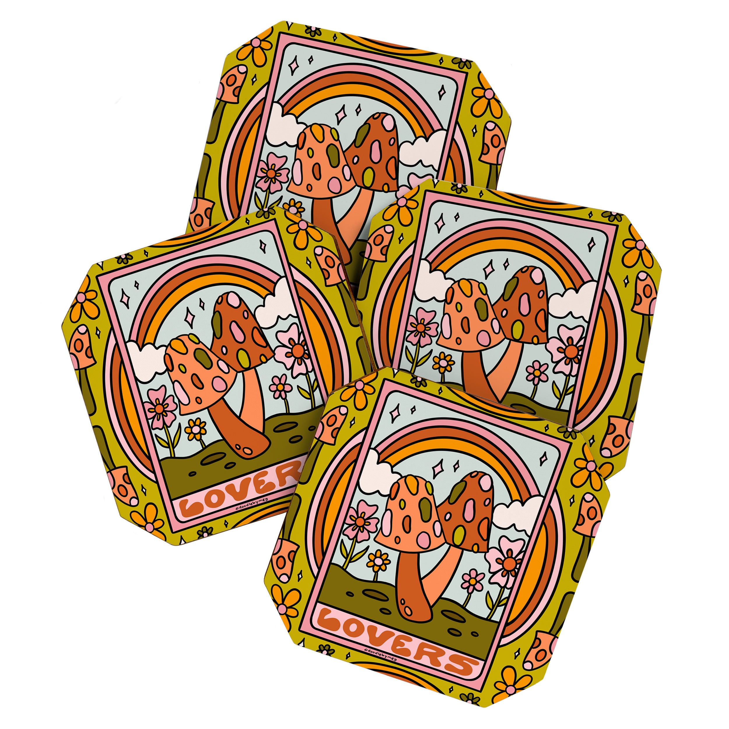 6. The Lovers Mushroom Coaster Gallery Image 1