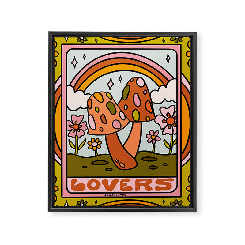 6. The Lovers Mushroom Framed Canvas Print Gallery Image 8