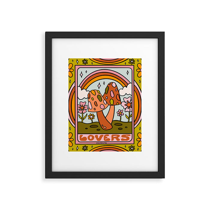 6. The Lovers Mushroom Framed Art Print Gallery Image 1