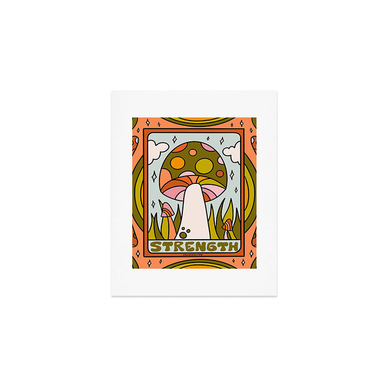 8. Strength Mushroom Art Print Gallery Image 1