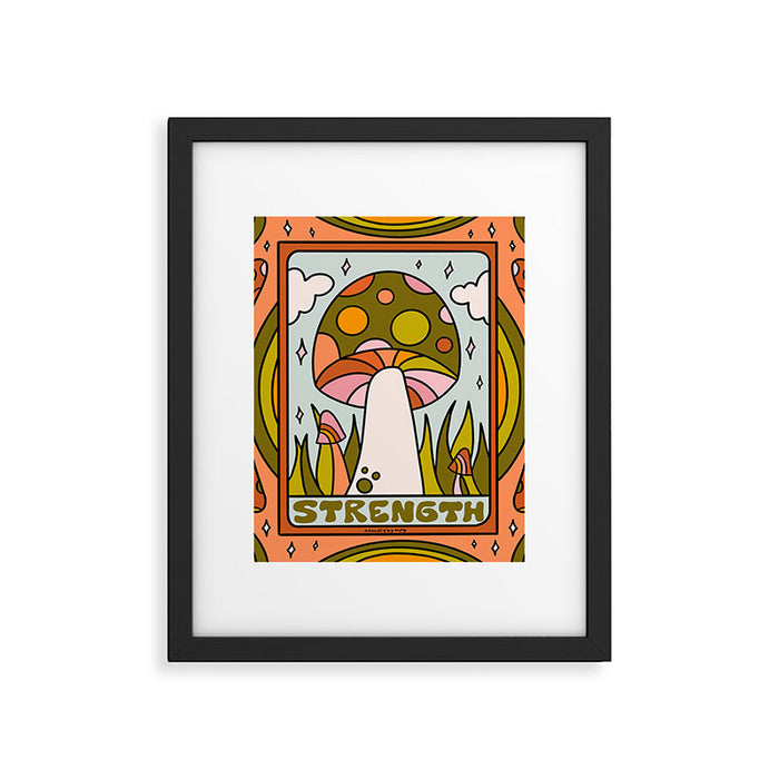 8. Strength Mushroom Framed Art Print Gallery Image 1