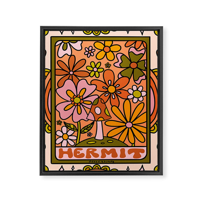9. Hermit Mushroom Framed Canvas Print Gallery Image 1