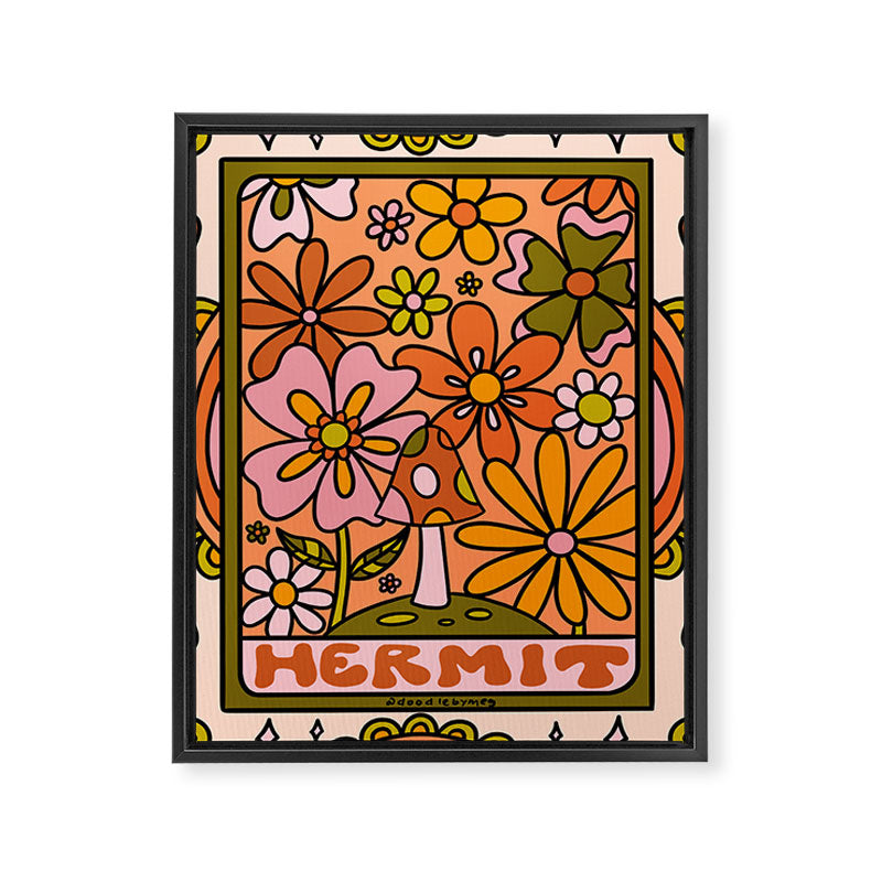 9. Hermit Mushroom Framed Canvas Print Gallery Image 8