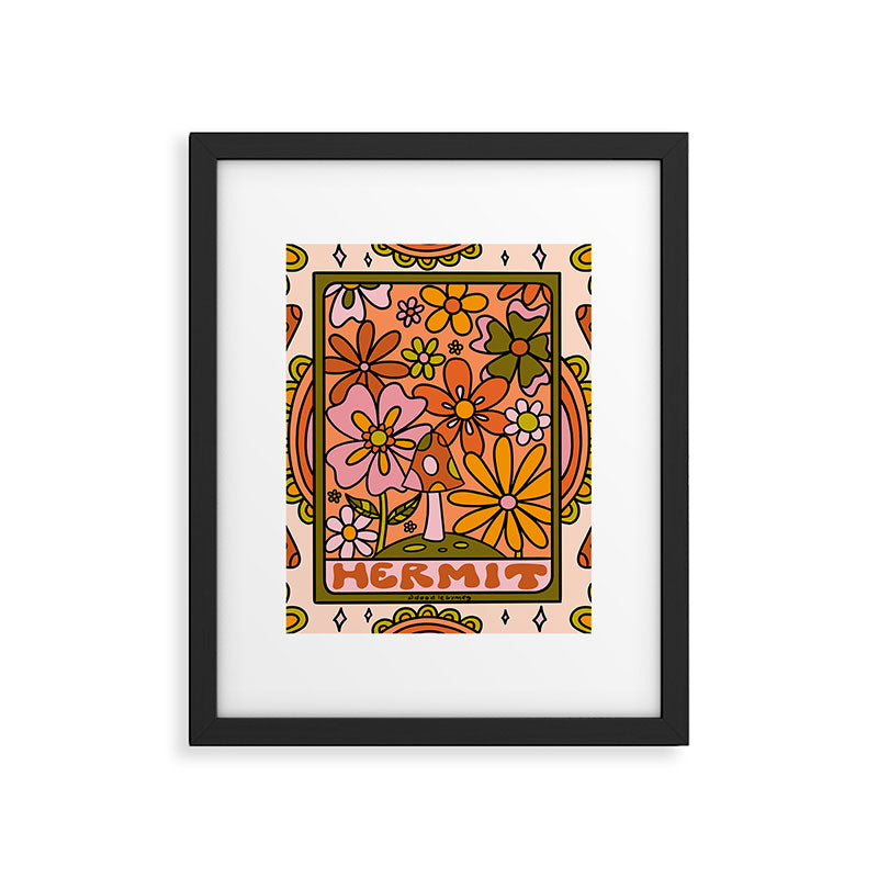9. Hermit Mushroom Framed Art Print Gallery Image 6