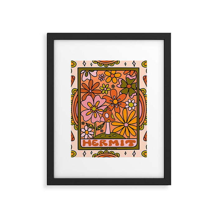 9. Hermit Mushroom Framed Art Print Gallery Image 1