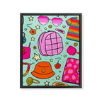 90's Things Print Framed Canvas Print Gallery Image 8