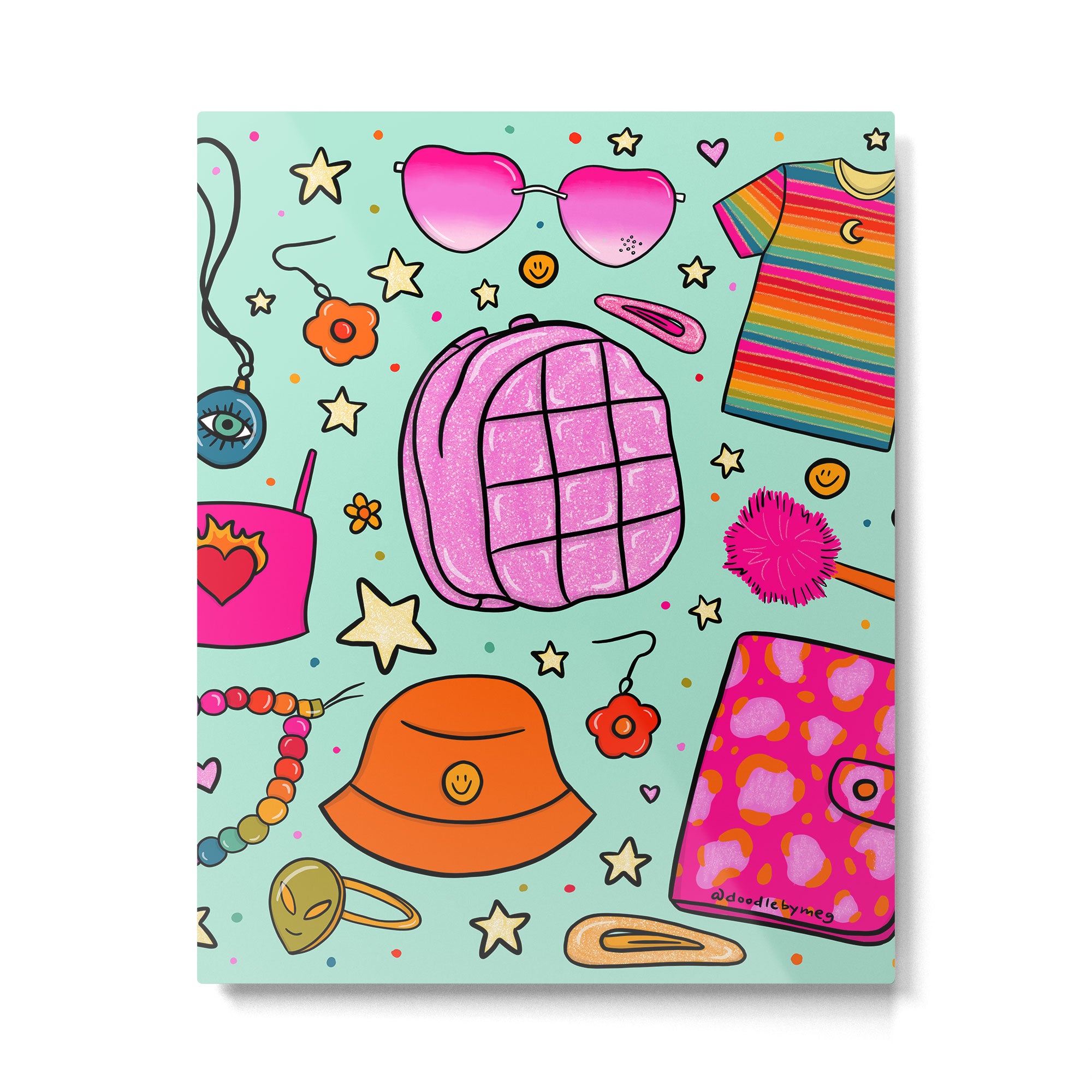 90's Things Print Metal Print Gallery Image 6