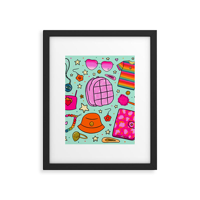 90's Things Print Framed Art Print Gallery Image 6