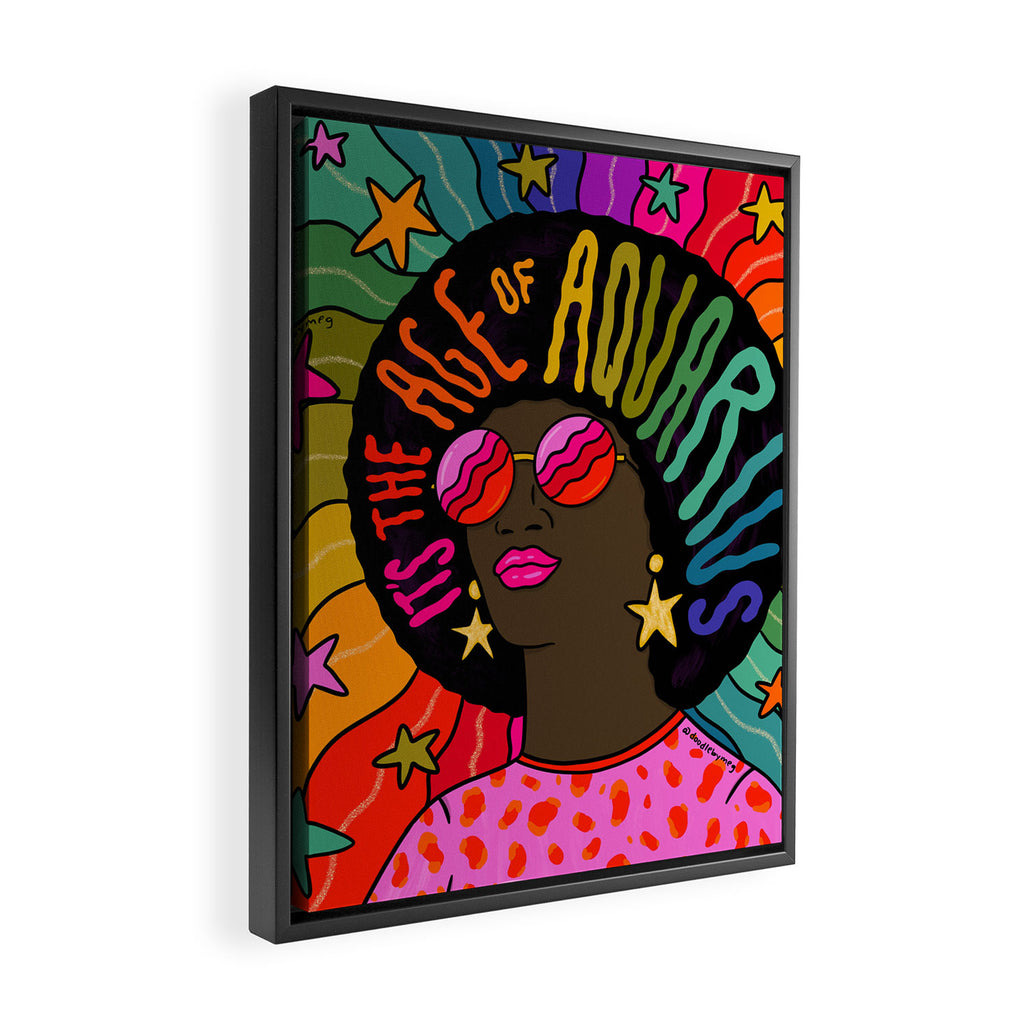 Age of Aquarius Framed Canvas Print Gallery Image 2