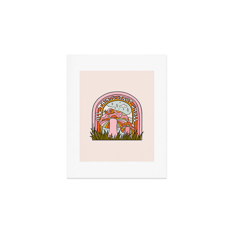 All Things Start Small Art Print Gallery Image 1