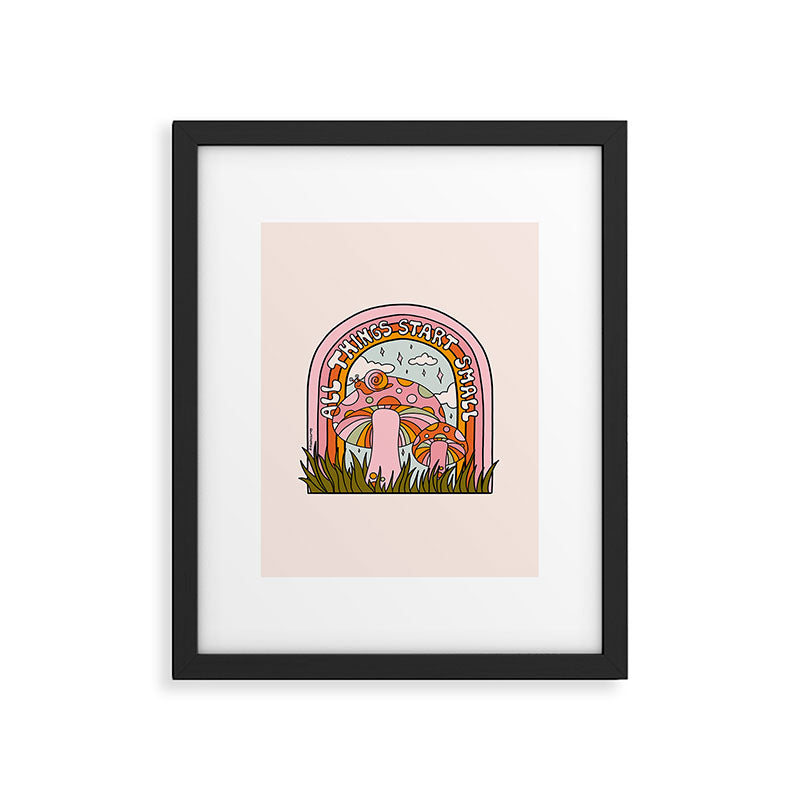 All Things Start Small Framed Art Print Gallery Image 6