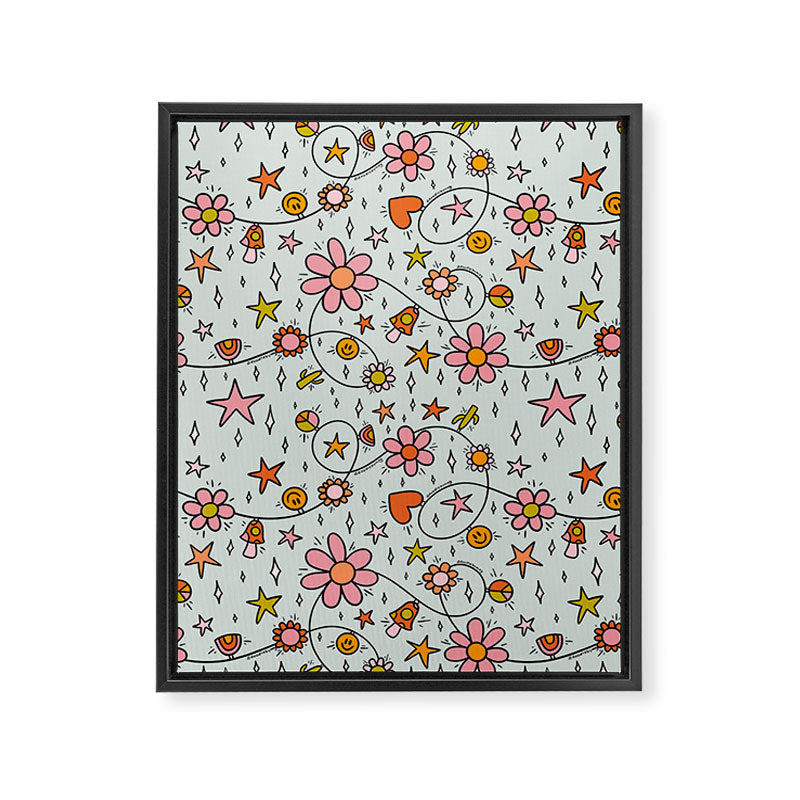 Alternative Christmas Lights Print Framed Canvas Print Gallery Image 8