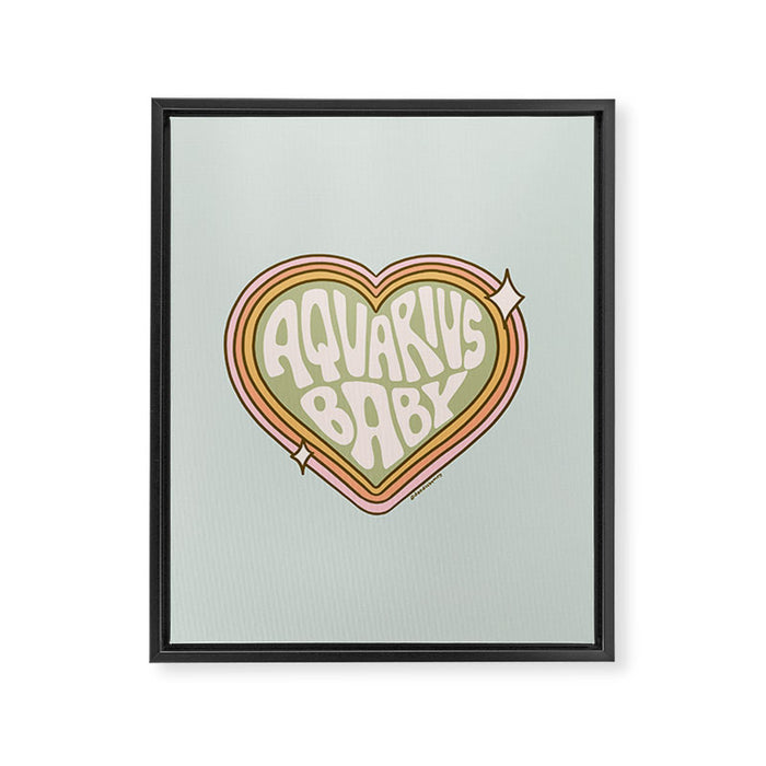 Aquarius Baby Framed Canvas Print Gallery Image 1