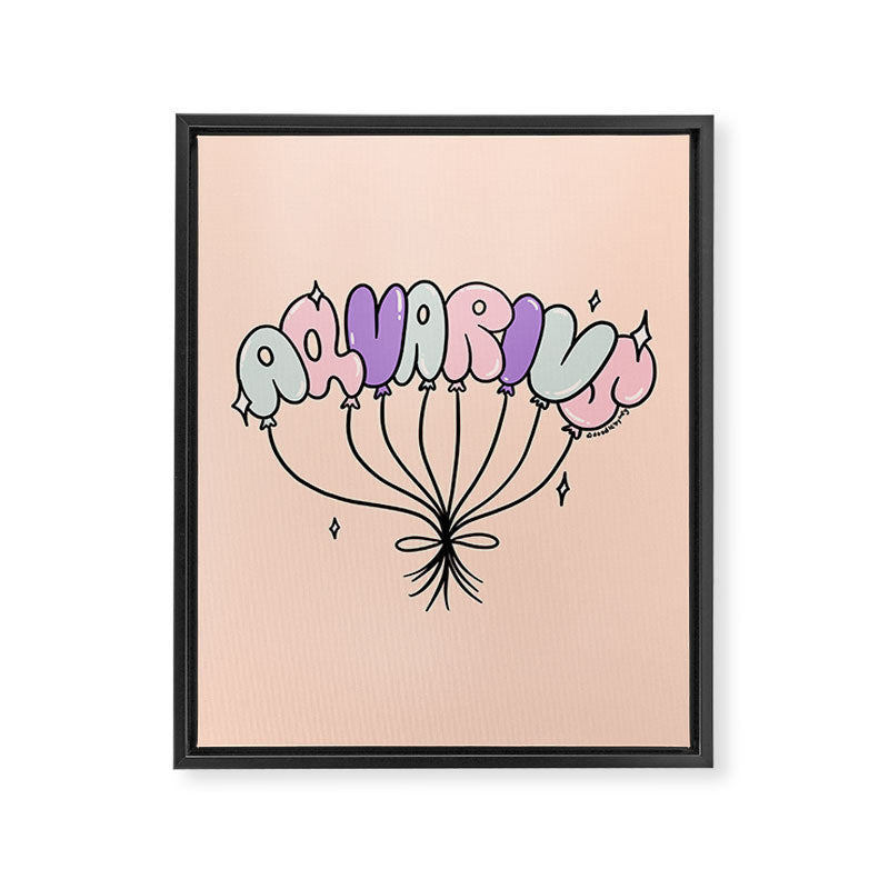 Aquarius Balloons Framed Canvas Print Gallery Image 8