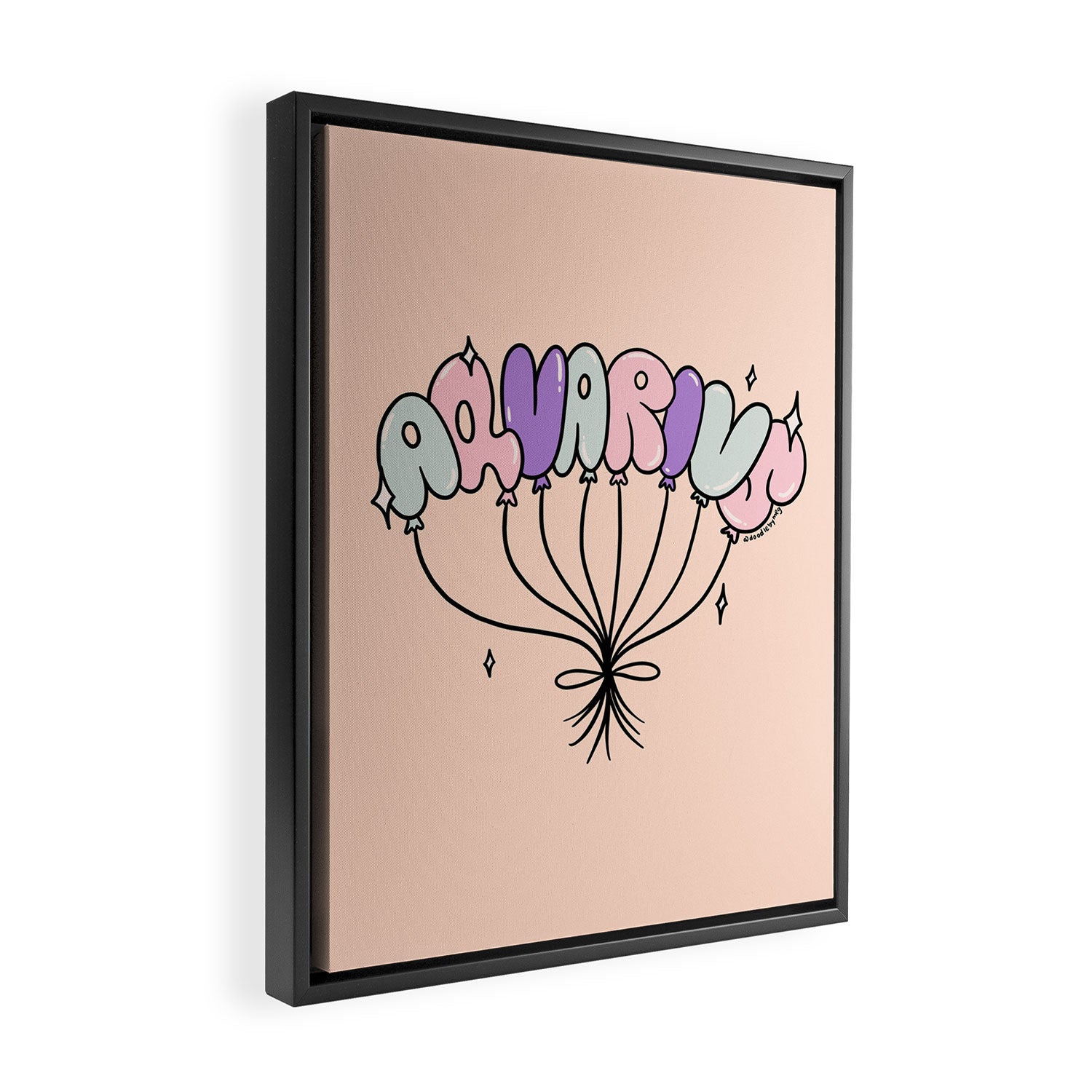 Aquarius Balloons Framed Canvas Print Gallery Image 2