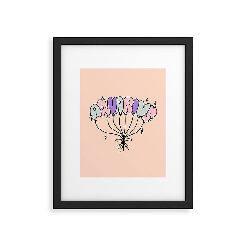 Aquarius Balloons Framed Art Print Gallery Image 6