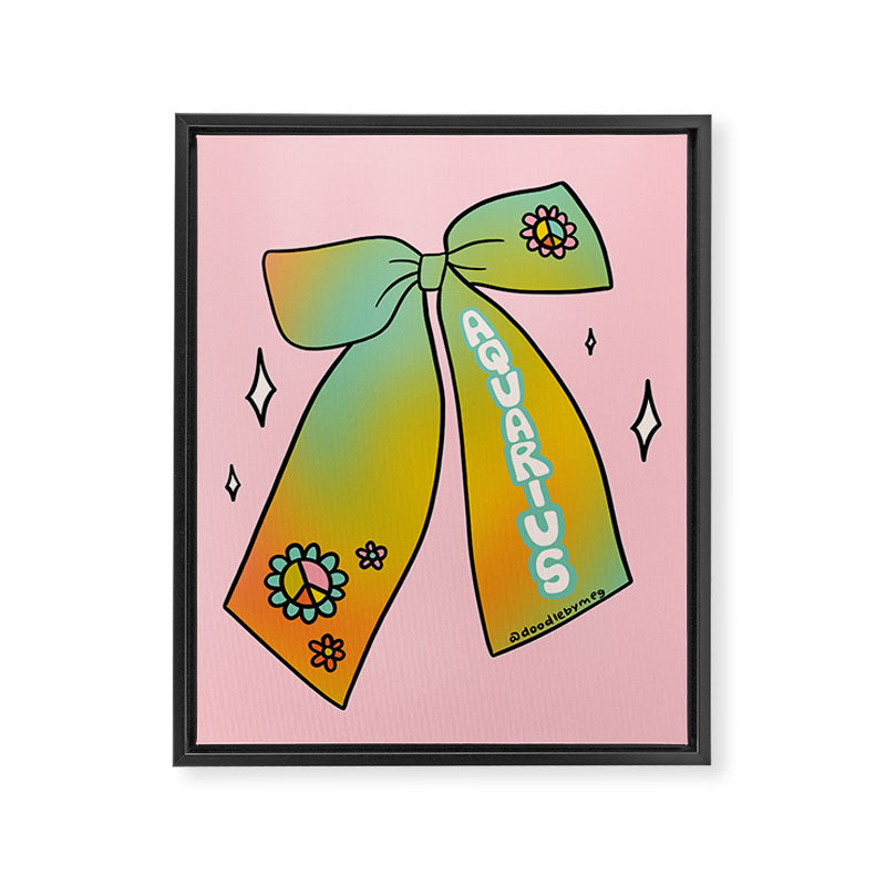 Aquarius Bow Framed Canvas Print Gallery Image 8