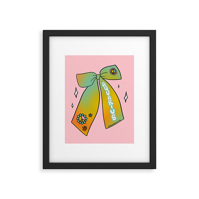 Aquarius Bow Framed Art Print Gallery Image 1