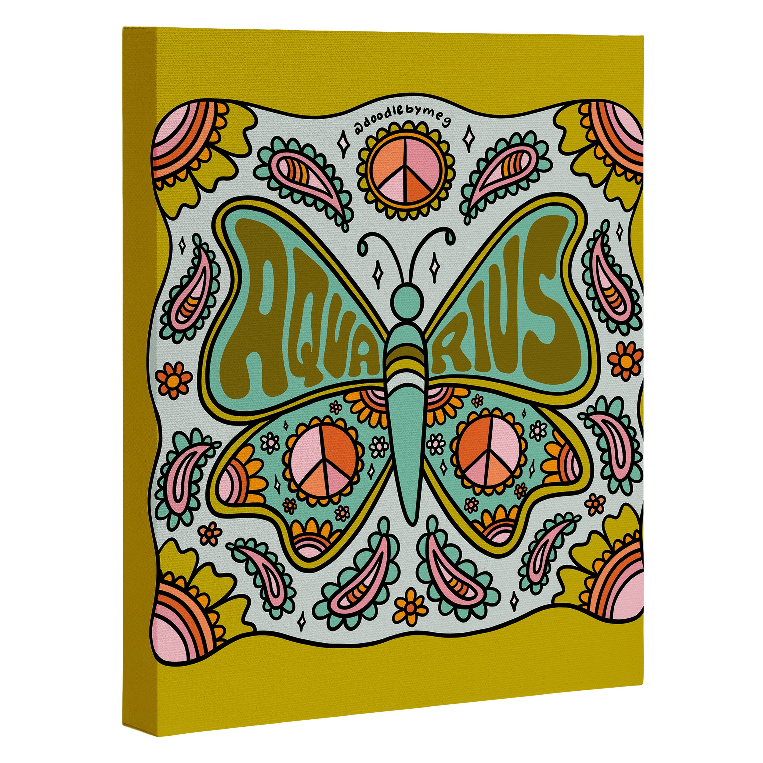 Aquarius Butterfly Canvas Print Gallery Image 3