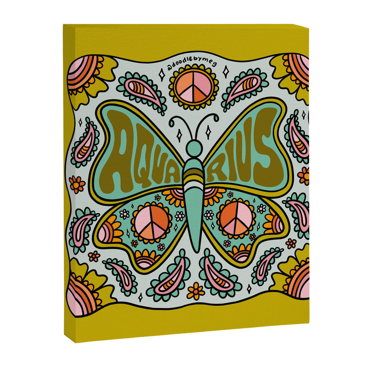Aquarius Butterfly Canvas Print Gallery Image 8