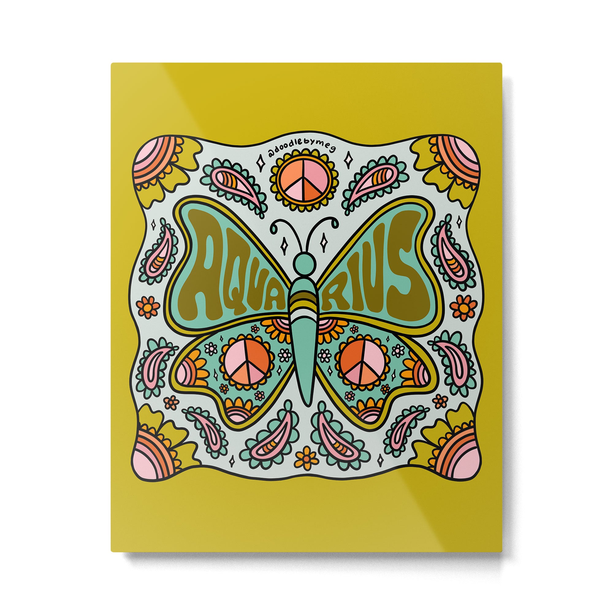 Aquarius Butterfly Metal Print Gallery Image 6