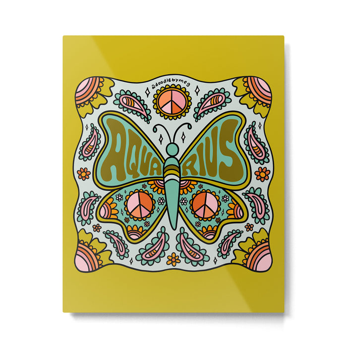 Aquarius Butterfly Metal Print Gallery Image 1