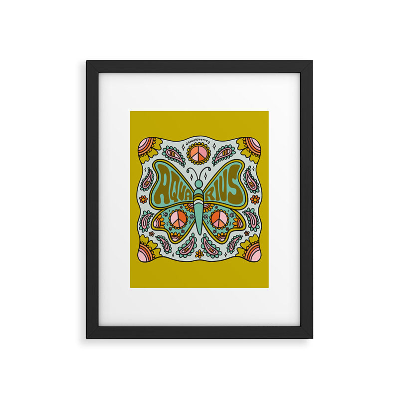 Aquarius Butterfly Framed Art Print Gallery Image 6