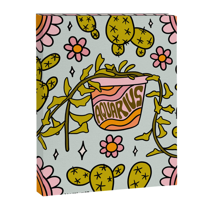 Aquarius Cactus Canvas Print Gallery Image 1