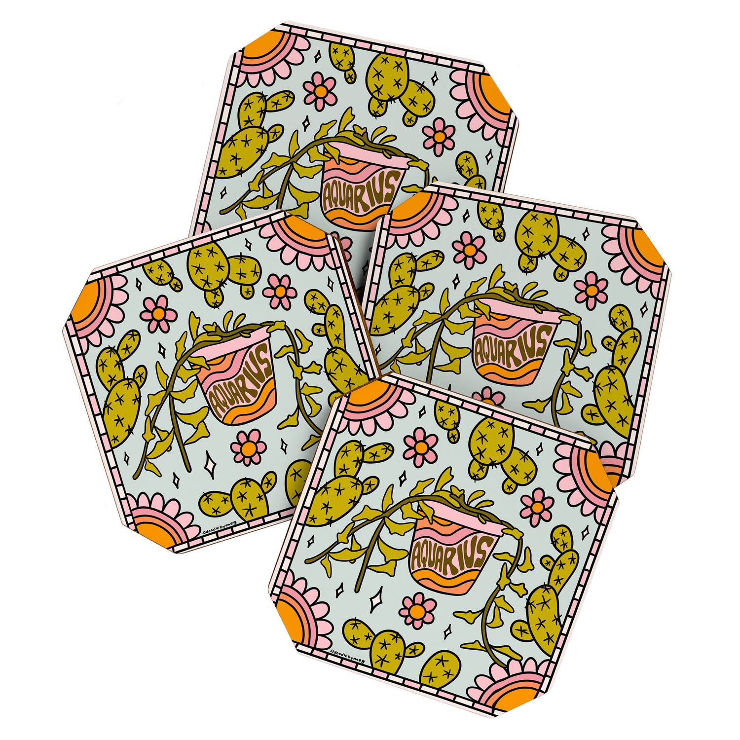 Aquarius Cactus Coaster Gallery Image 1