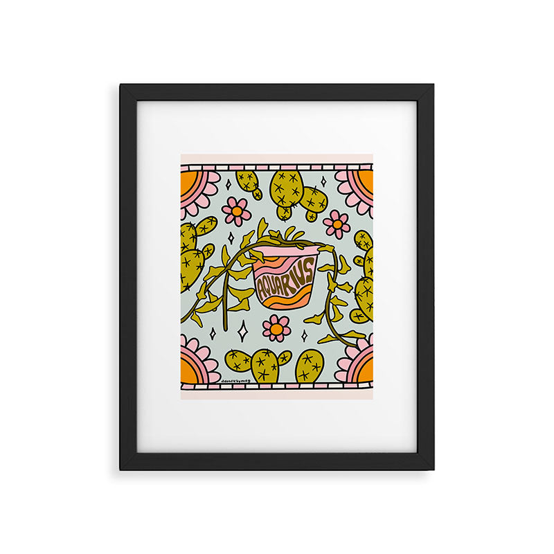 Aquarius Cactus Framed Art Print Gallery Image 6