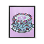 Aquarius Cake Framed Canvas Print Gallery Image 8
