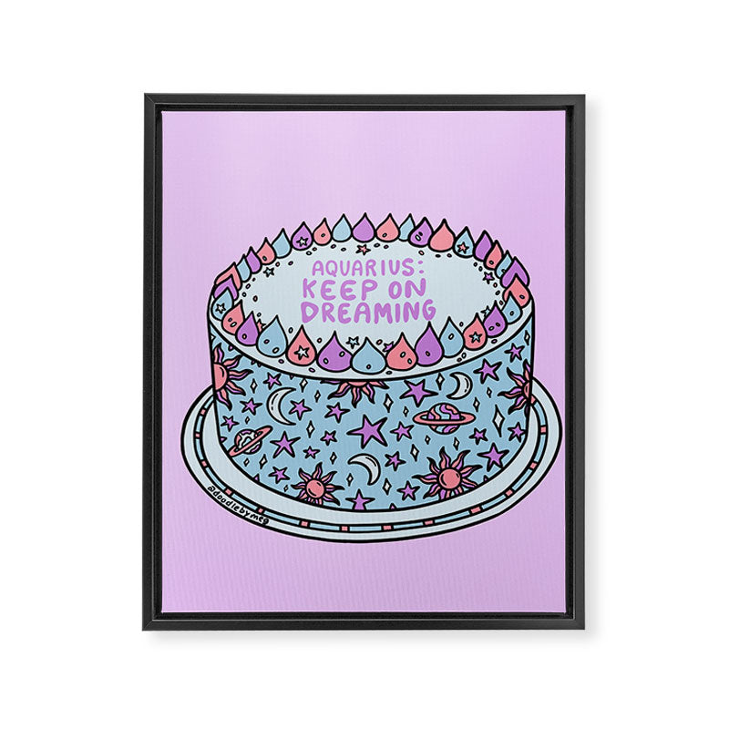Aquarius Cake Framed Canvas Print Gallery Image 8