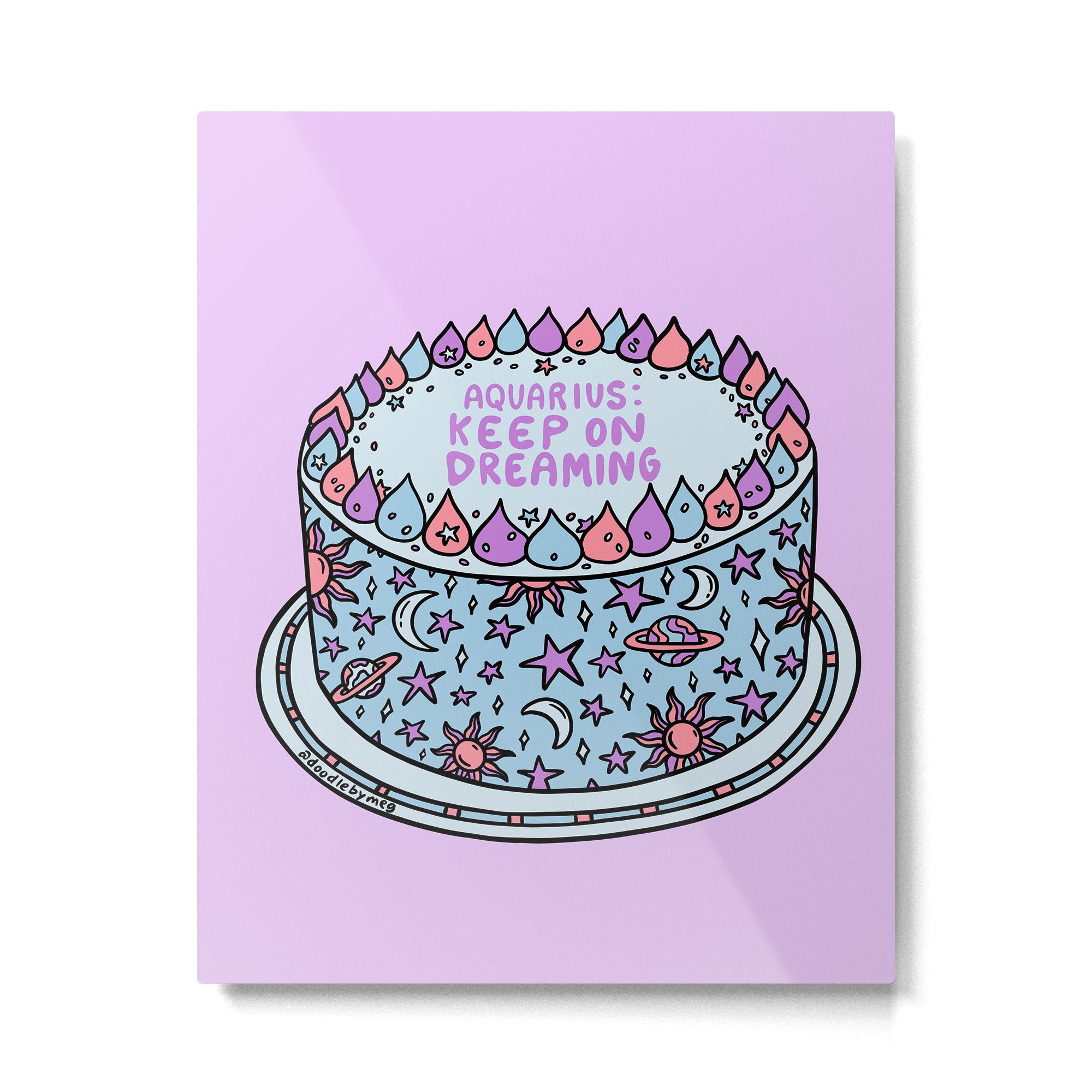 Aquarius Cake Metal Print Gallery Image 6