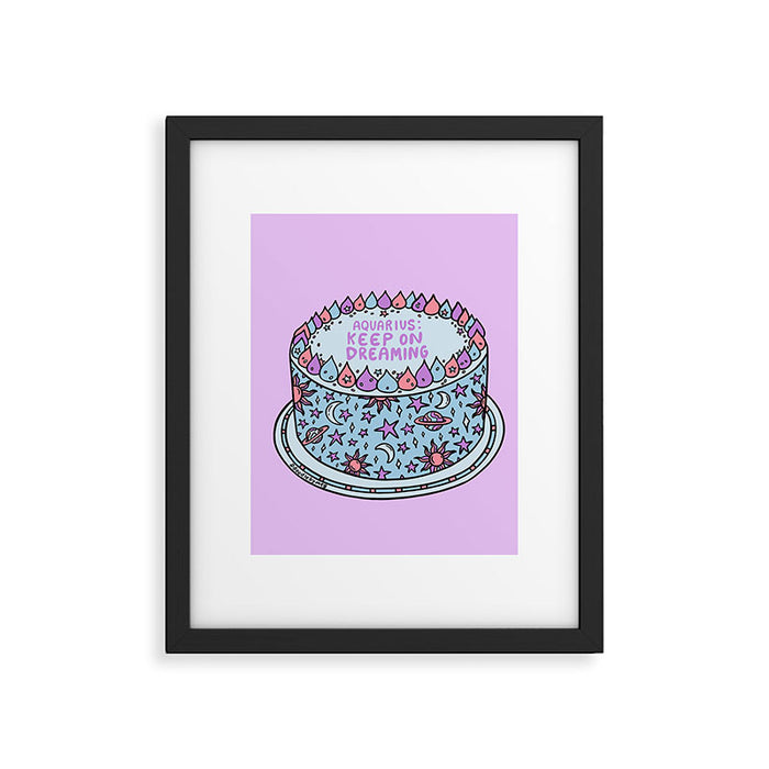 Aquarius Cake Framed Art Print Gallery Image 1