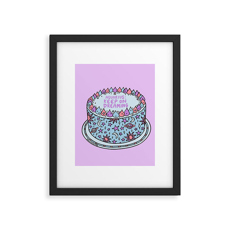 Aquarius Cake Framed Art Print Gallery Image 6