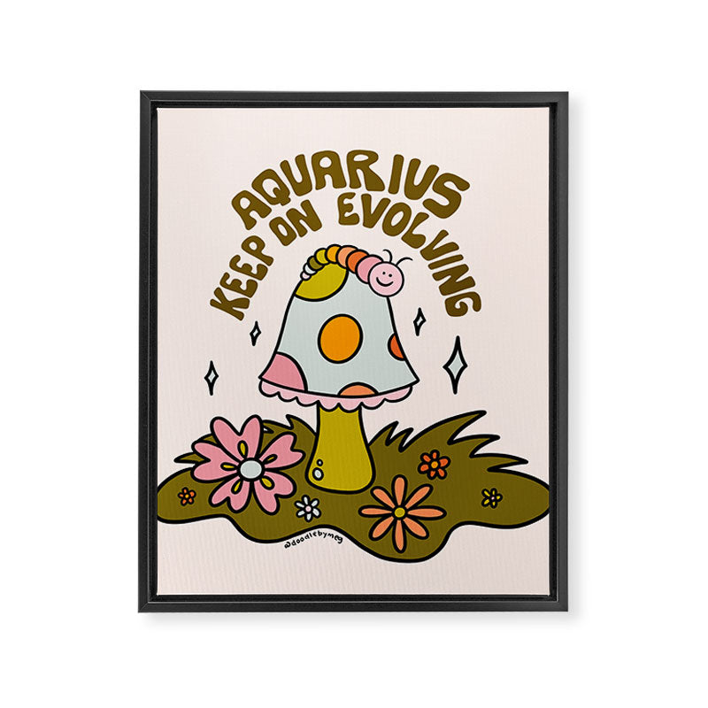 Aquarius Caterpillar Framed Canvas Print Gallery Image 8