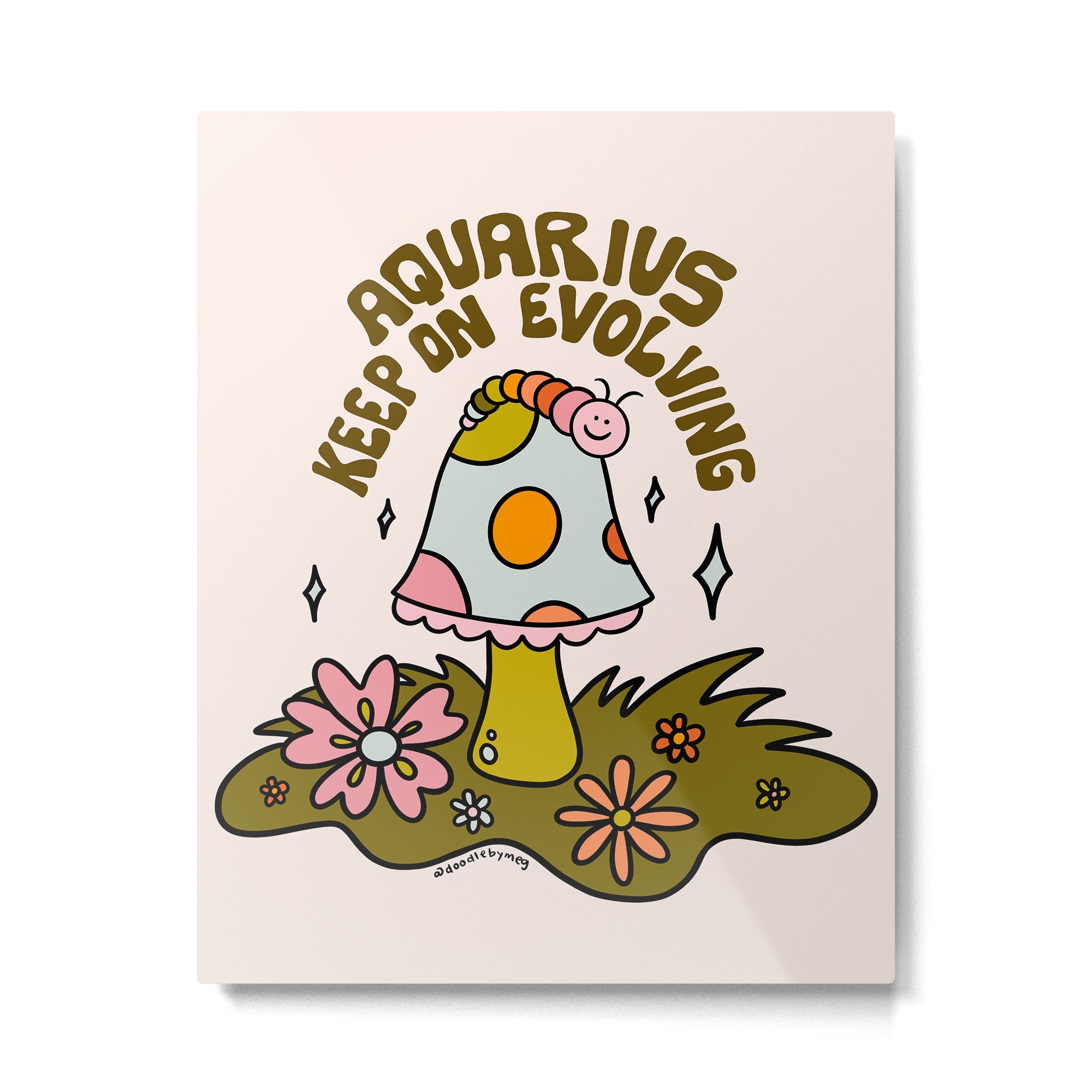 Aquarius Caterpillar Metal Print Gallery Image 6