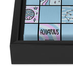 Aquarius Checkered Print Framed Canvas Print Gallery Image 3