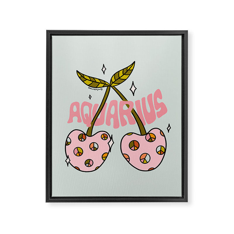 Aquarius Cherries Framed Canvas Print Gallery Image 8
