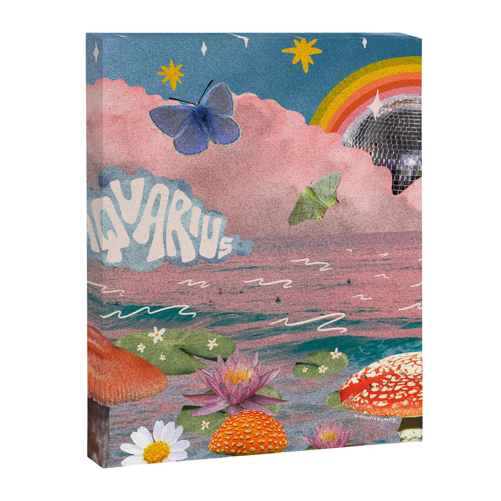 Aquarius Collage Canvas Print Gallery Image 8